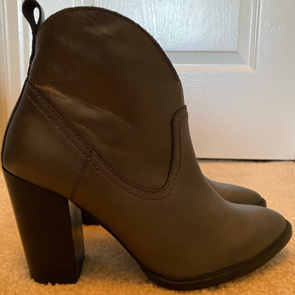 Pure Navy Gutmetal 3” Heel Booties